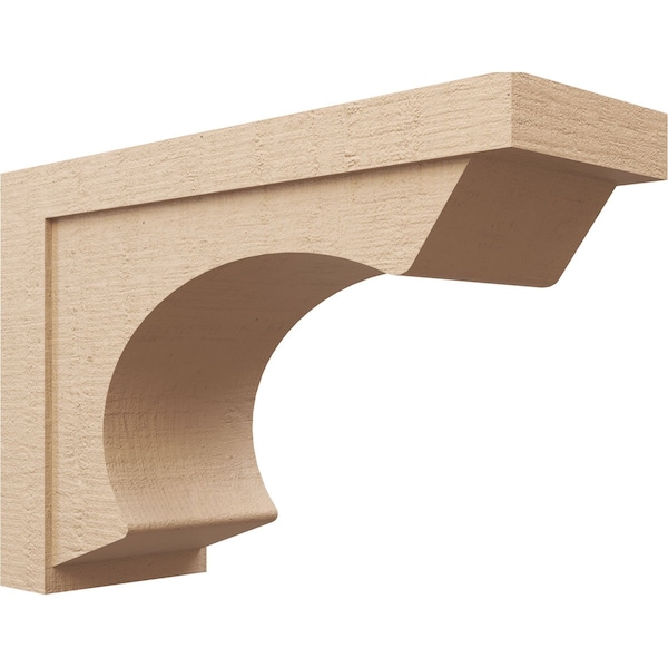 Ekena Millwork 12"W x 36"D x 24"H Classic Emerson Rough Cedar Woodgrain TimberThane Corbel, Primed Tan CORUR12X36X24EMRRCPR - main
